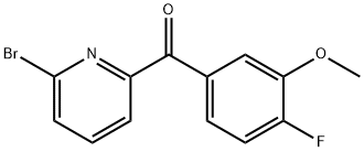 (6-bromopyridin-2-yl)(4-fluoro-3-methoxyphenyl)methanone Structure