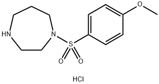 1-(4-methoxybenzenesulfonyl)-1,4-diazepane hydrochloride Structure