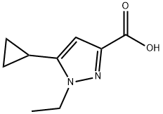 5-cyclopropyl-1-ethyl-1H-pyrazole-3-carboxylic acid Structure