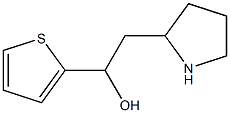 2-(pyrrolidin-2-yl)-1-(thiophen-2-yl)ethan-1-ol Structure
