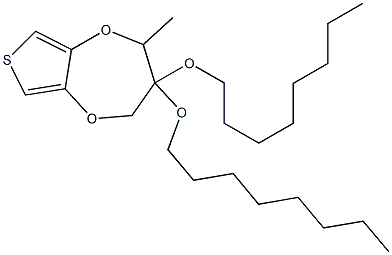 3,3-Bis-octyloxymethyl-3,4-dihydro-2H-thieno[3,4-b][1,4]dioxepine Structure