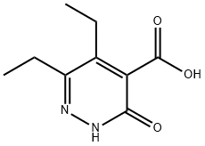 5,6-diethyl-3-oxo-2,3-dihydropyridazine-4-carboxylic acid Structure