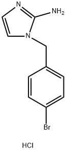 1-[(4-bromophenyl)methyl]-1H-imidazol-2-amine hydrochloride Structure
