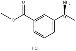 (S)-3-(1-Amino-ethyl)-benzoic acid methyl ester hydrochloride Structure