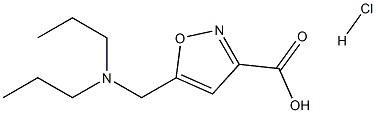 5-[(dipropylamino)methyl]-1,2-oxazole-3-carboxylic acid hydrochloride Structure