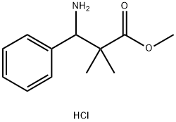 methyl 3-amino-2,2-dimethyl-3-phenylpropanoate hydrochloride Structure