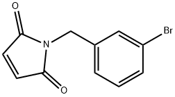 1-[(3-bromophenyl)methyl]-2,5-dihydro-1H-pyrrole-2,5-dione Structure