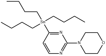 4-[4-(tributylstannyl)pyrimidin-2-yl]morpholine Structure