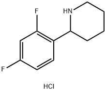 2-(2,4-difluorophenyl)piperidine hydrochloride Structure