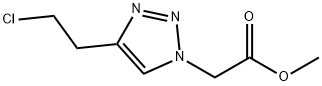 methyl 2-[4-(2-chloroethyl)-1H-1,2,3-triazol-1-yl]acetate Structure