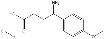 4-amino-4-(4-methoxyphenyl)butanoic acid hydrochloride Structure
