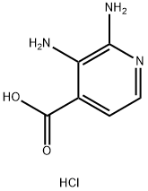 2,3-diaminopyridine-4-carboxylic acid hydrochloride Structure