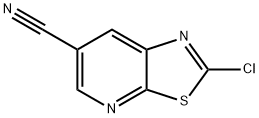 Thiazolo[5,4-b]pyridine-6-carbonitrile, 2-chloro- Structure