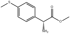 methyl (R)-2-amino-2-(4-(methylthio)phenyl)acetate Structure