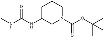 tert-butyl 3-[(methylcarbamoyl)amino]piperidine-1-carboxylate Structure