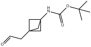 tert-butyl N-[3-(2-oxoethyl)bicyclo[1.1.1]pentan-1-yl]carbamate Structure