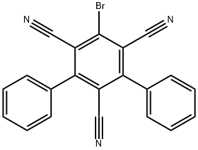 5-bromo-[1,1:3,1-terphenyl]-2,4,6-tricarbonitrile Structure