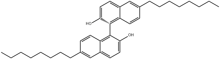 (R)-6,6'-dioctyl-[1,1'-binaphthalene]-2,2'-diol Structure