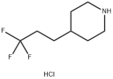 4-(3,3,3-trifluoropropyl)piperidine hydrochloride Structure