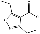 3,5-diethylisoxazole-4-carbonyl chloride Structure
