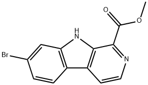 Methyl 7-bromo-9H-pyrido[3,4-b]indole-1-carboxylate Structure