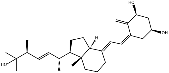 1,3-Cyclohexanediol, 4-methylene-5-[(2E)-2-[(1R,3aS,7aR)-octahydro-1-[(1R,2E,4S)-5-hydroxy-1,4,5-trimethyl-2-hexen-1-yl]-7a-methyl-4H-inden-4-ylidene]ethylidene]-, (1S,3S,5Z)- Structure