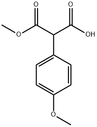 3-methoxy-2-(4-methoxyphenyl)-3-oxopropanoic acid Structure