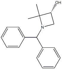(3R)-1-benzhydryl-2,2-dimethyl-azetidin-3-ol Structure