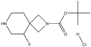 tert-butyl 5-fluoro-2,7-diazaspiro[3.5]nonane-2-carboxylate hydrochloride Structure