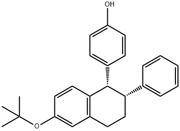 4-((1R,2S)-6-(tert-butoxy)-2-phenyl-1,2,3,4-tetrahydronaphthalen-1-yl)phenol Structure