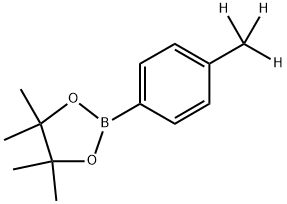 4,4,5,5-tetramethyl-2-(4-(methyl-d3)phenyl)-1,3,2-dioxaborolane Structure
