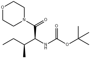 tert-Butyl ((2S,3S)-3-methyl-1-morpholino-1-oxopentan-2-yl)carbamate Structure