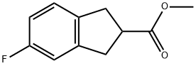 5-Fluoro-indan-2-carboxylic acid methyl ester Structure