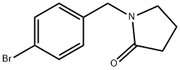 2-Pyrrolidinone, 1-[(4-bromophenyl)methyl]- Structure