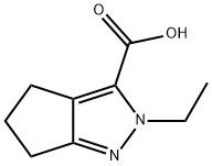 2-ethyl-2,4,5,6-tetrahydrocyclopenta[c]pyrazole-3-carboxylic acid Structure