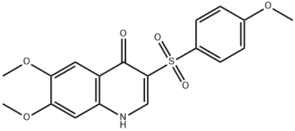 6,7-dimethoxy-3-(4-methoxybenzenesulfonyl)quinolin-4-ol Structure