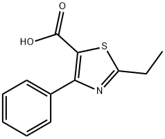 2-ETHYL-4-PHENYL-1,3-THIAZOLE-5-CARBOXYLIC ACID Structure