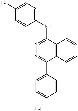 4-(4-phenylphthalazin-1-ylamino)phenol hydrochloride Structure