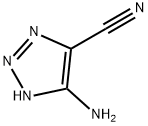 1H-1,2,3-Triazole-4-carbonitrile, 5-amino- Structure