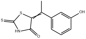 5-(m-Hydroxy-α-methylbenzylidene)-2-thioxothiazolidin-4-one Structure