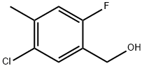 Benzenemethanol, 5-chloro-2-fluoro-4-methyl- Structure