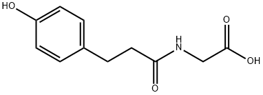 Glycine, N-[3-(4-hydroxyphenyl)-1-oxopropyl]- Structure