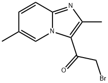 Ethanone, 2-bromo-1-(2,6-dimethylimidazo[1,2-a]pyridin-3-yl)- Structure