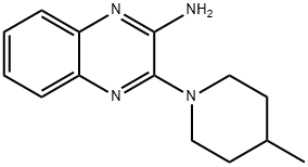 2-(4-METHYLPIPERIDIN-1-YL)-3-AMINOQUINO& Structure