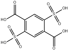 1,4-Benzenedicarboxylic acid, 2,5-disulfo- Structure