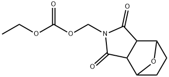 N-(Ethoxycarbonyloxymethyl)-7-oxabicyclo[2.2.1]heptane-2,3-dicarbimide Structure