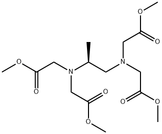 Glycine, N,N'-[(1S)-1-methyl-1,2-ethanediyl]bis[N-(2-methoxy-2-oxoethyl)-, 1,1'-dimethyl ester Structure