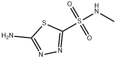 5-amino-N-methyl-1,3,4-thiadiazole-2-sulfonamide Structure
