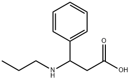 3-Phenyl-3-(propylamino)propanoic acid Structure