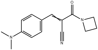 2-(azetidine-1-carbonyl)-3-[4-(dimethylamino)phen yl]prop-2-enenitrile Structure